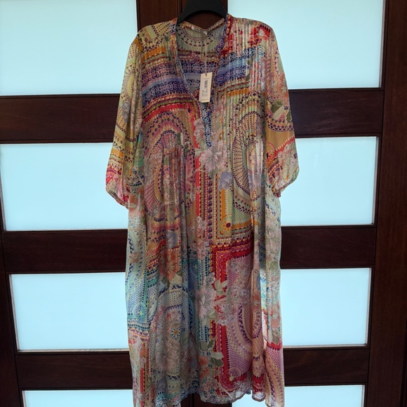 Johnny Was Garden Mosaic Tile Britta Dress - Picture 5 of 7